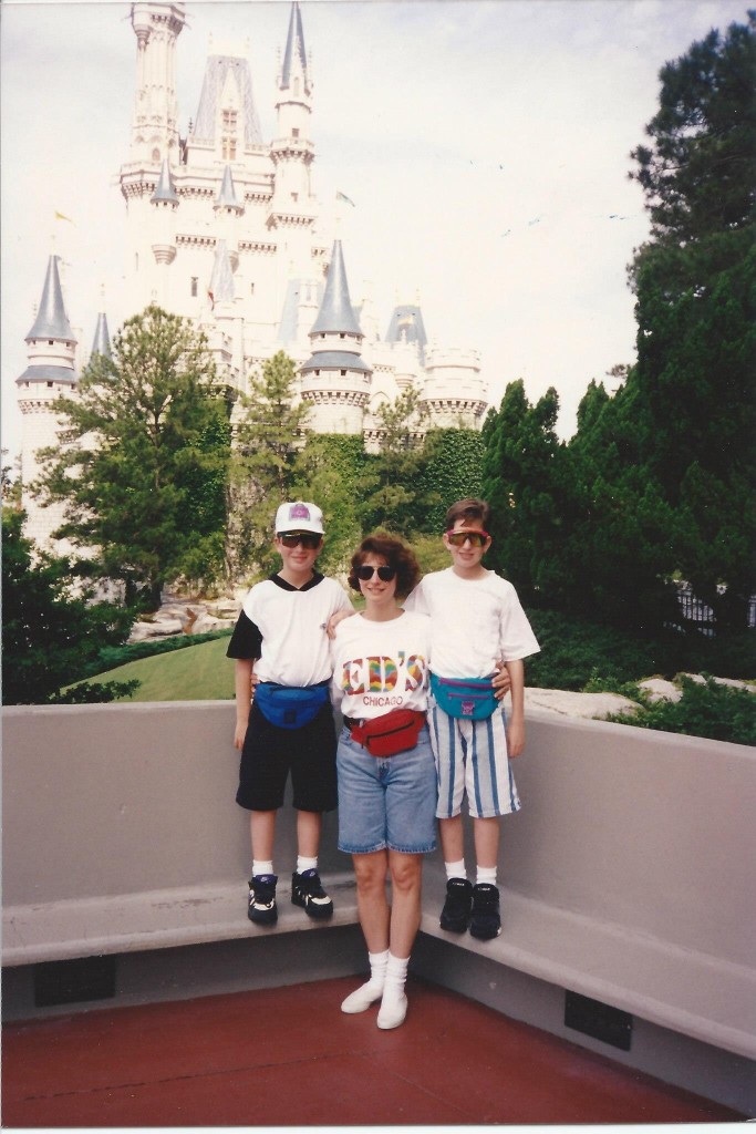 Zach, Michele and Bradley at Disney World